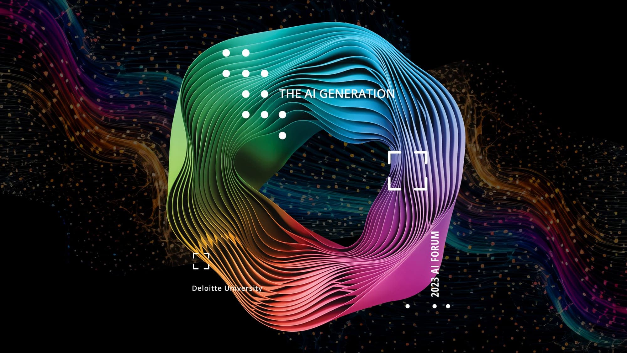 AI Forum stage and immersive environment